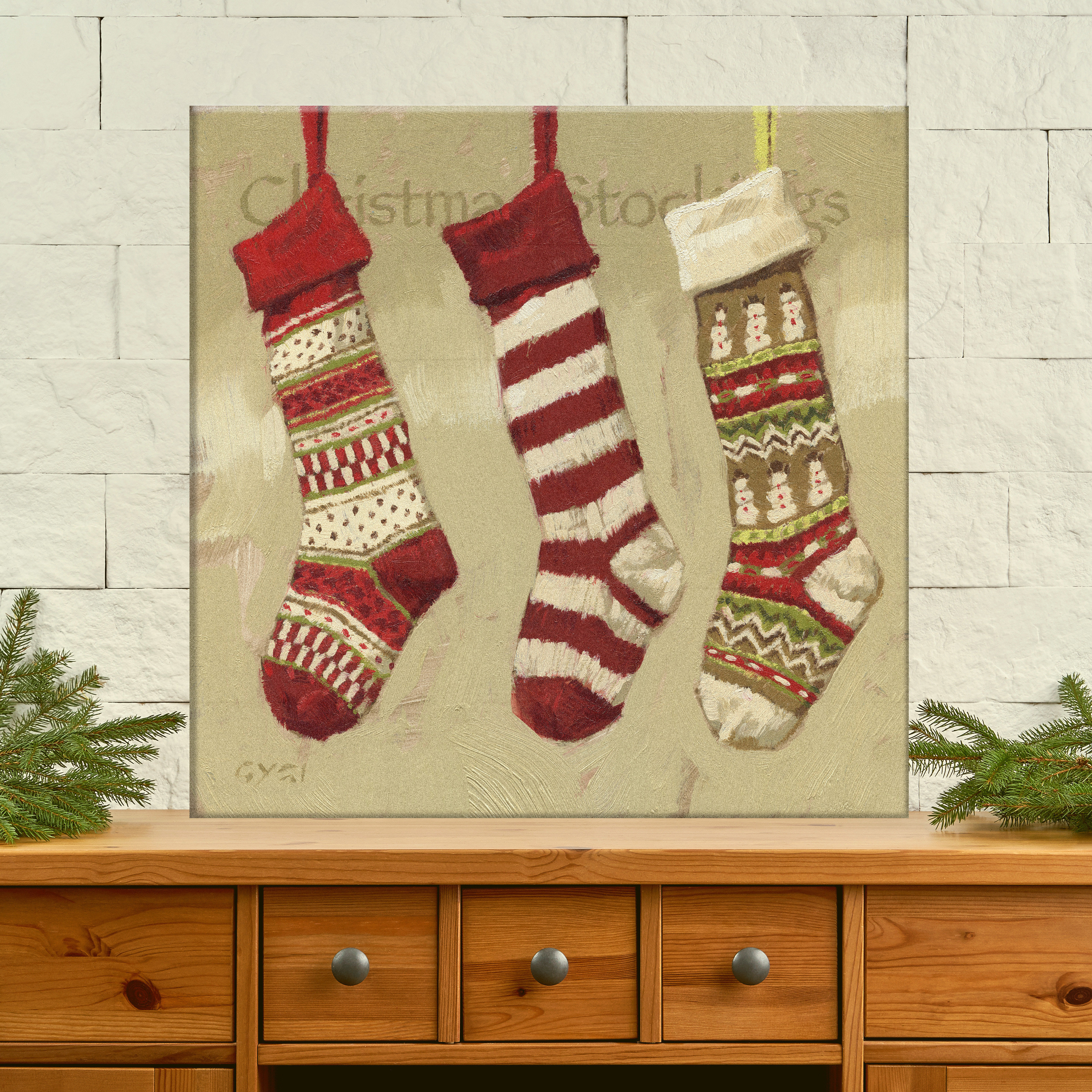 Winter Wonderland Stocking Canvas