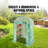 Walk-In Green House, Greenhouse With Shelves, High Strength PE Cover With Doors, Windows And Steel Frame, Set Up In Minutes, For Planting And Storage