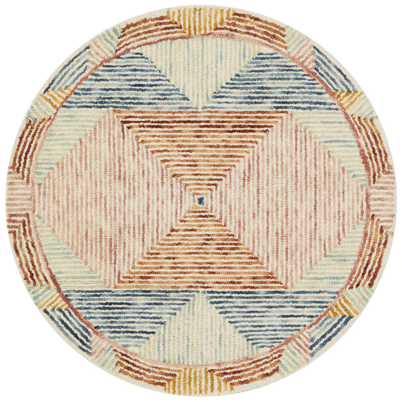 Morecambe Wool Indoor Rug, Round 3'