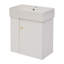 Meuble-lavabo flottant moderne avec lavabo en céramique