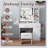 Vanity Desk With LED Mirror, Power Outlet, And Storage, Perfect For Makeup And Organization, Ideal For Girls And Women