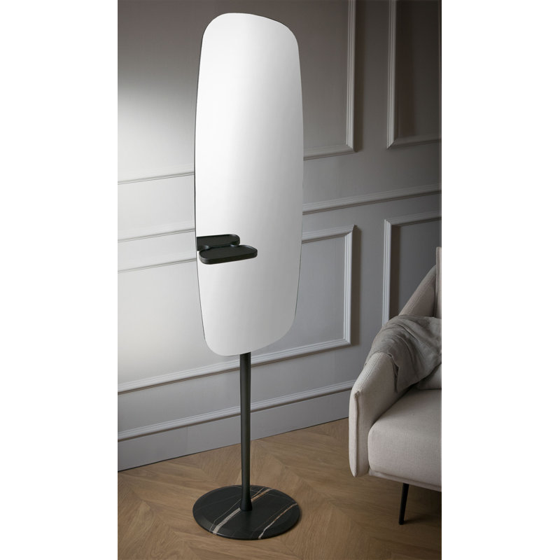 Elongated Mirror, Black