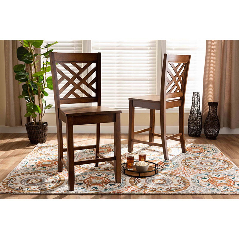 Tabouret de comptoir 24,2 po Britnie, Chêne brun