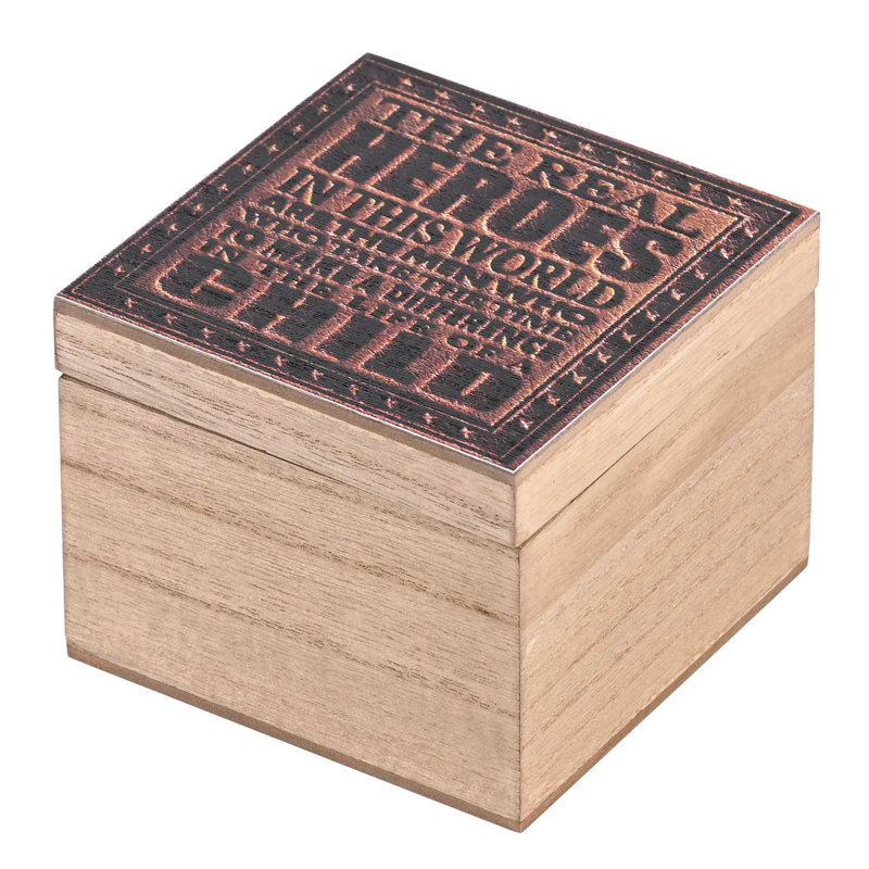 Keepsake Box The Real Heroes MDF 4X4