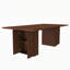 Ensemble de table de salle à manger de 78 pouces pour 6 personnes avec base de rangement et 6 chaises rembourrées en polyuréthane, rustique moderne-133467127-133467125-133467128-133467123