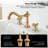 Widespread 2-handle Bathroom Faucet with Drain Assembly