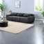 Canapé modulaire ergonomique en tissu moelleux gris foncé pour cinéma maison