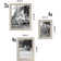 Chaya Picture Frame Set, 10 Pieces with 8" x 10", Four 5" x 7", and Four 4" x 6" - Gallery Wall