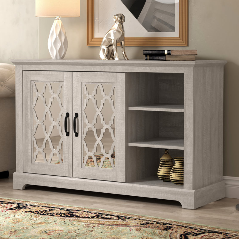 Buffet Chessani de 45,7 po de largeur, Chêne gris cendré