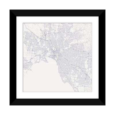 « melbourne chaussée », impression sur toile tendue