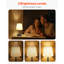 Petite lampe de table sans fil avec pile rechargeable et abat-jour en tissu-13707439