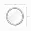Miroir rond English Oak