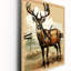 Horloge murale majestueuse, cerf et animaux-99639731