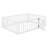 Wooden Floor Bed Frame With Fence and Door-491326515-528760442