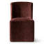 Fauteuils d'appoint entièrement rembourrés en chenille avec roulettes dissimulées-616040701
