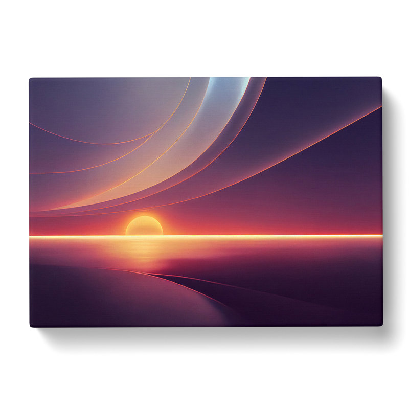 Modern Sunset Vol.1 Abstract - Wrapped Canvas, 35cm H x 50cm W x 3cm D