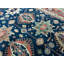 Hand-Knotted High-Quality Blue and Rust Area Rug