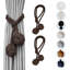 Double Ball Rope Curtain Tiebacks, Versatile and Stylish for Home Décor 2Pcs-2058617508