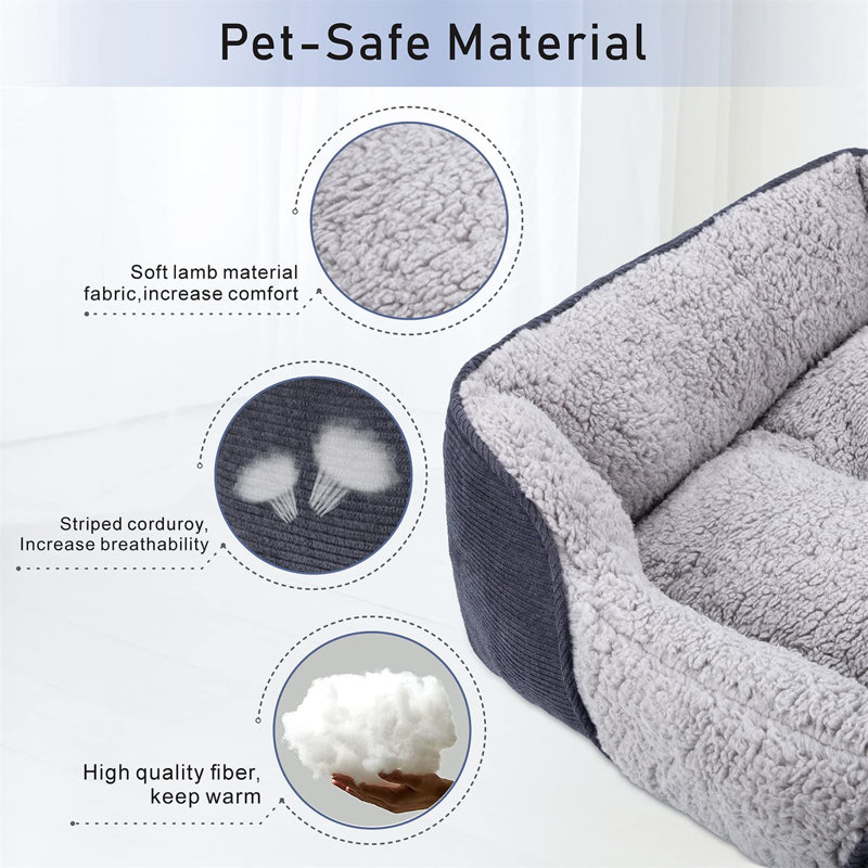 Duffield Pet Bed, 23cm H x 89cm W x 63cm D