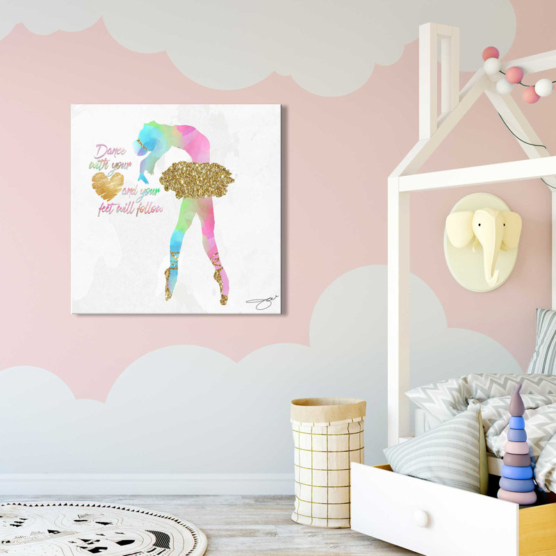 Dancer 2 (Square) par By Jodi - impression, Toile tendue, H 28 po x l 28 po x P 1,5 po