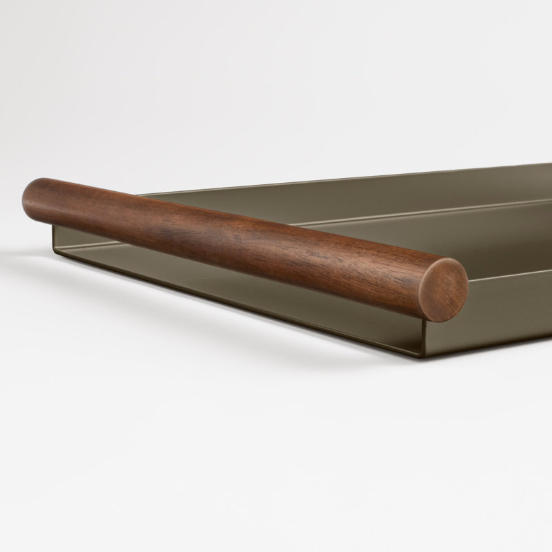 Estate Tray, Dark Olive/Acacia