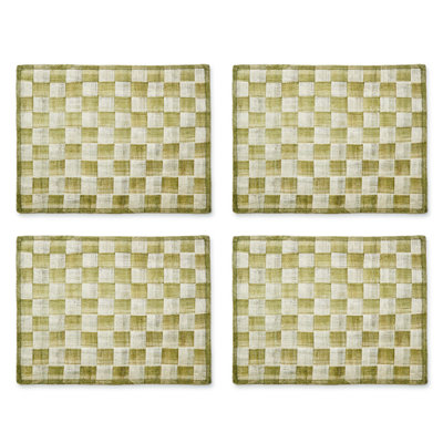 Black Sinamay Placemats, Set Of 4