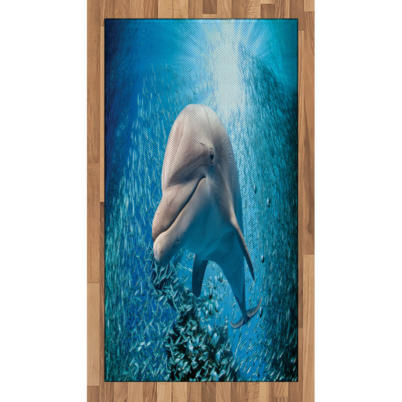 Tapis décoratif de haute densité en fibres de mer, Rectangle 2 pi 7 po x 5 pi