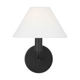 Sean Lavin Colfax Bathroom Bedroom Wall Fixture With White Linen Shade