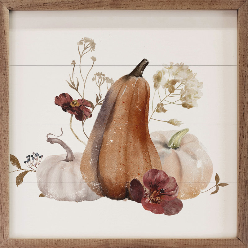 Gourdes d'automne - blanc, H 4 po x l 4 po