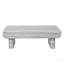 Table basse avec plateau en bois gris, table basse moderne Mid-Century avec tiroir cannelé, table basse de salon, bureau, table basse