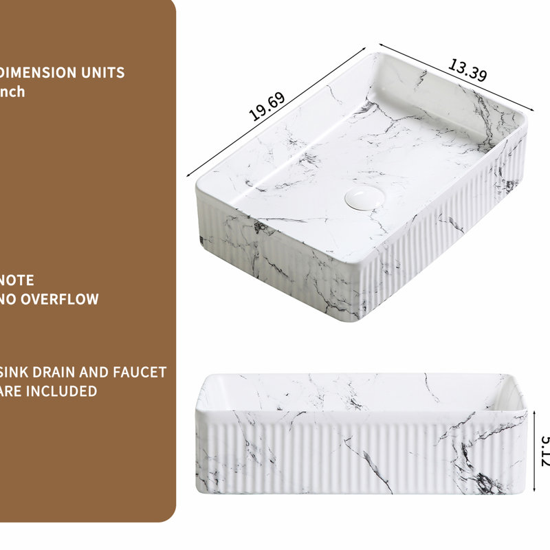 Lavabo vasque ovale en céramique de marbre noir et blanc de 20 po x 14 po pour vasque de salle de bain, avec bonde de robinet, évier Scratch, marbre, robinet de conception unique, filtration à débris rapide