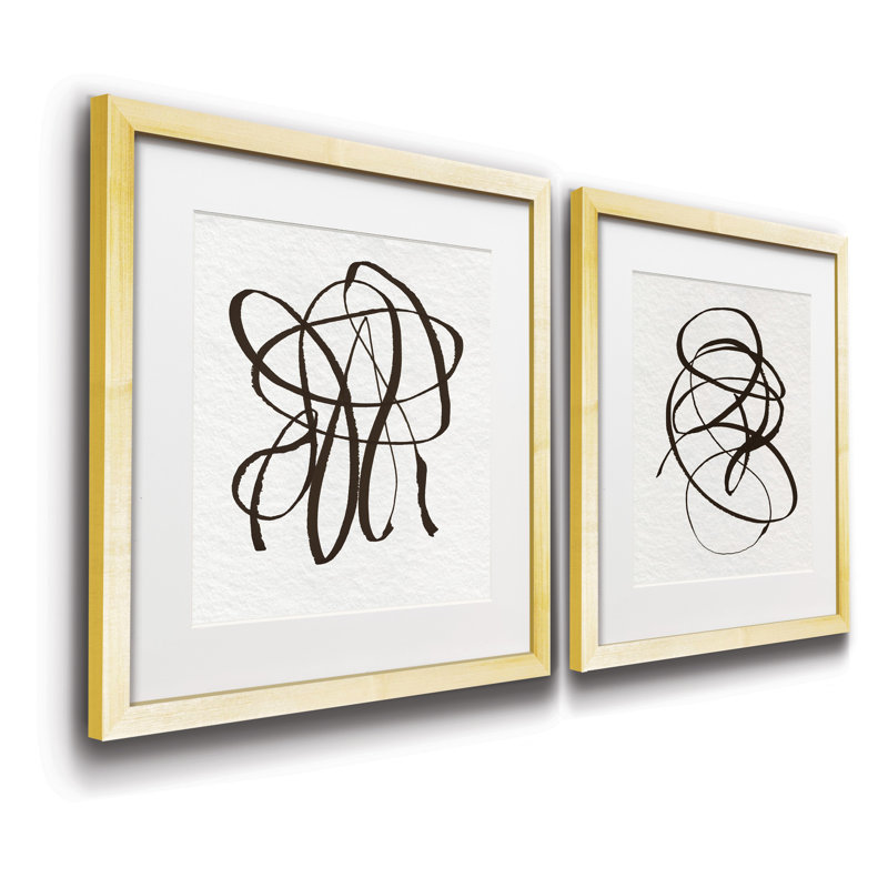 « Enroulement Road I », ensemble de 2 reproductions d’art sur papier encadrée