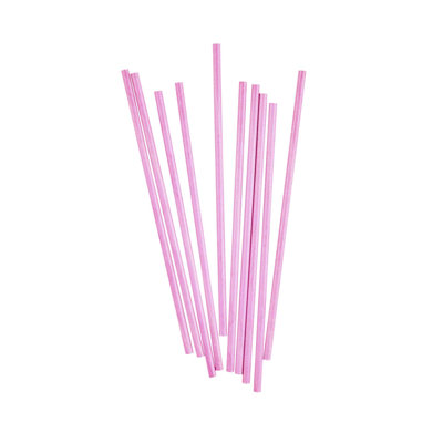 Articles de restaurant - 5,9 pouces de bâtonnets de gâteau, 25 bâtonnets de sucette jetables robustes Pasek Tek - attrayants bâtonnets de dessert en papier rose de qualité supérieure, pour les mini desserts et gâteries, pour les cafés ou les maisons