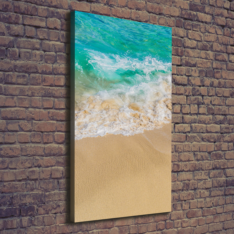 Beach And Sea - Wrapped Canvas Print
