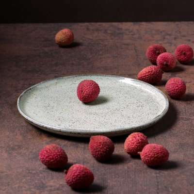 Bio Stoneware Pistache Dinner Plate, 10.8" (Set of 6)