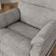 Fauteuil relevable moelleux en tissu colombe Lucie