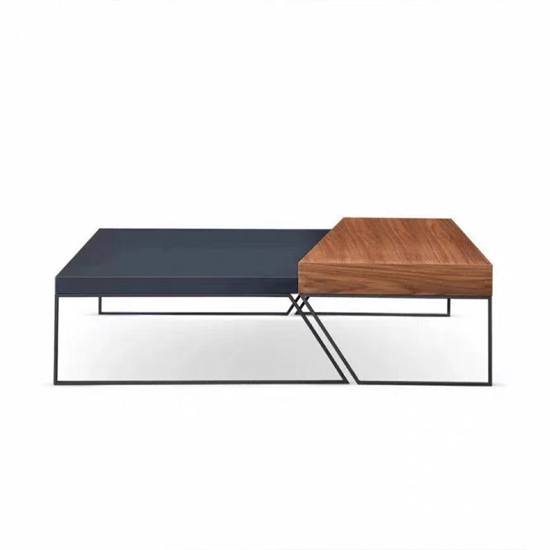 Table basse simple en bois massif créatif, H 15,74 po x L 55,11 po x l 25,59 po