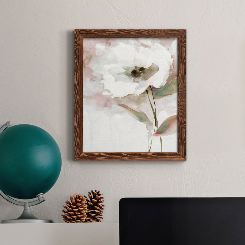 Summer Bloom II - Peinture sur toile encadrée, Érable, H 44 po x l 31 po x P 1 po