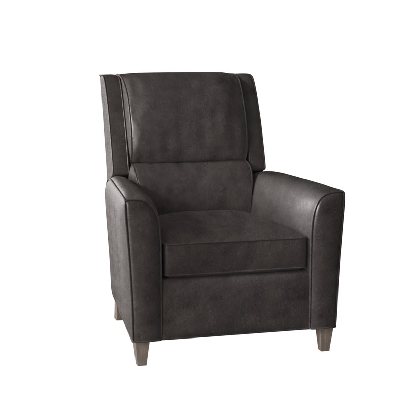 Roswell Recliner, Stone, Aline Fumo Genuine Leather, Manual