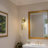 1-Light Dimmable Wall Sconce in Knurling Brass