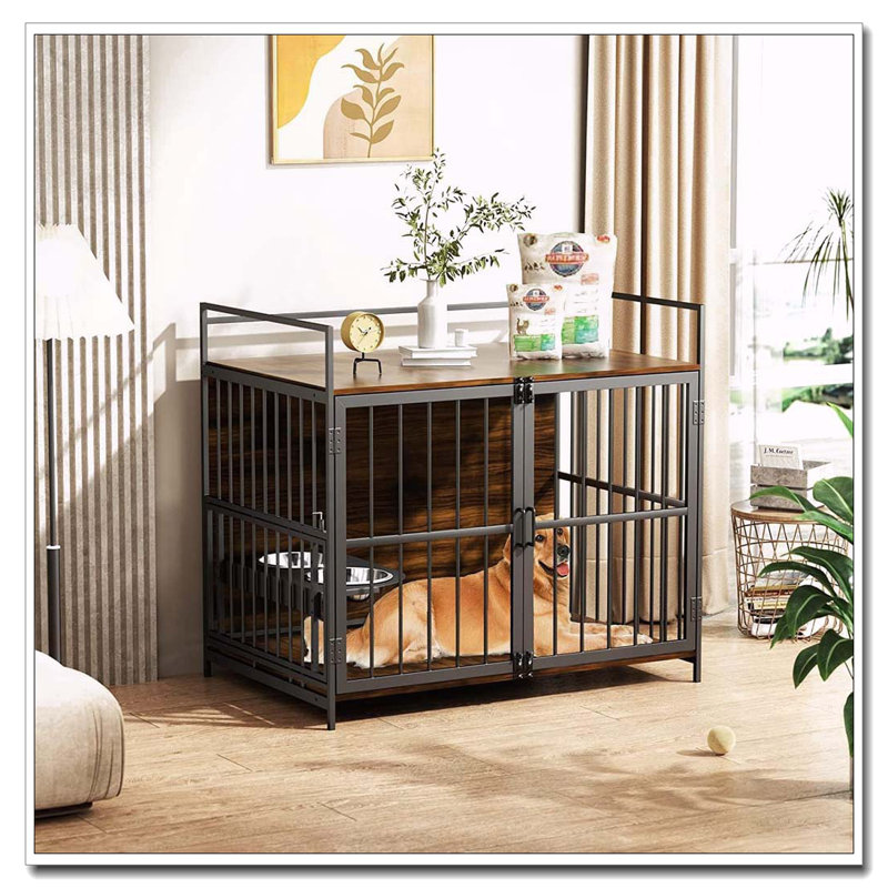 Cage pour chien style cage pour grands chiens d'intérieur très robuste 41 po, H 35,8 po x l 41 po x P 23,6 po
