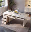 Bureau moderne en pierre frittée avec tiroir-110945493