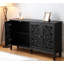 Buffet antique 60 "avec sculptures florales-628464378