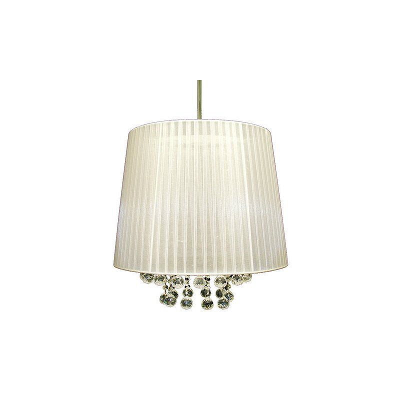 Lustre tambour 3 lumières Sundown, Blanc