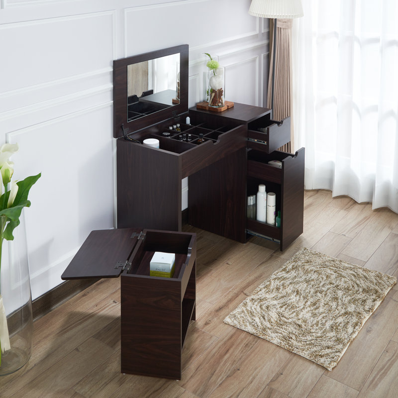 Bedros Dressing Table with Mirror