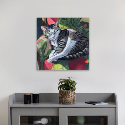 Cat Nap In Sunshine Contemporary Art
