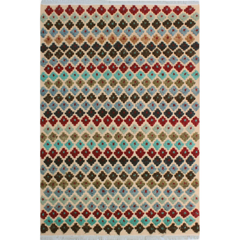 Wool Geometric Indoor Rug
