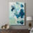 Teal Composition II -Custom Wrapped Gallery Cavas