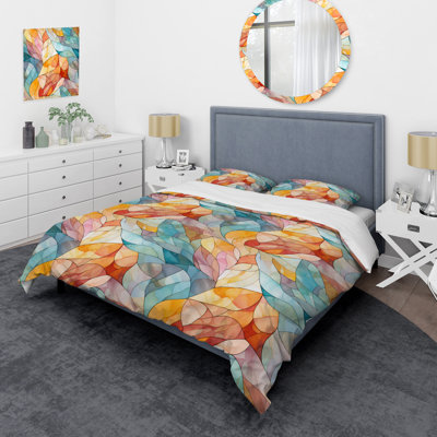 Ensemble de housse de couette en marbre - motif de marbre Watercolor Delight