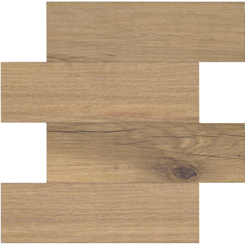 Carrelage mural en faux bois, Brun